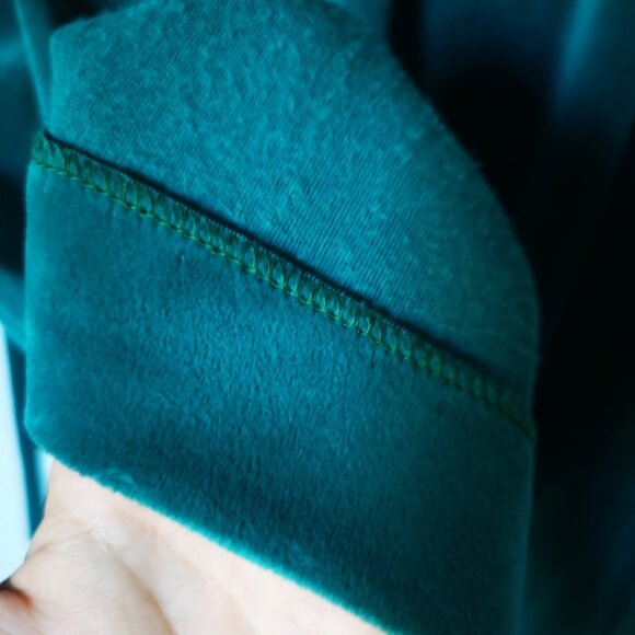 1970s Teal St Michael's Velour Dress Size 14 Mark & Spencer Perfect Condition - Picture 11 of 13